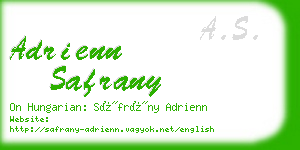 adrienn safrany business card